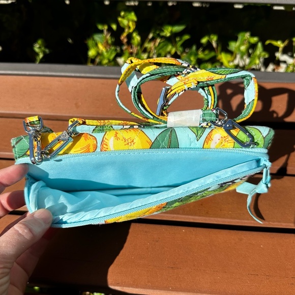 Vera Bradley Lemon Grove All-in-One Wristlet/Wallet/Crossbody Bag - Picture 7 of 8